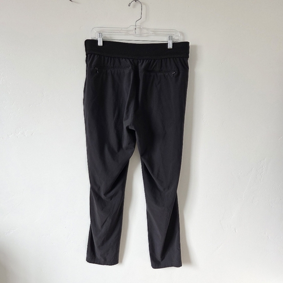 Athleta Interlude Lounge Pants Ankle Black Size 12 Athleisure Yoga Loungewear - Picture 7 of 12